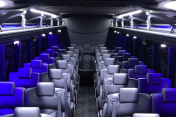 Durham Charter Bus Interior