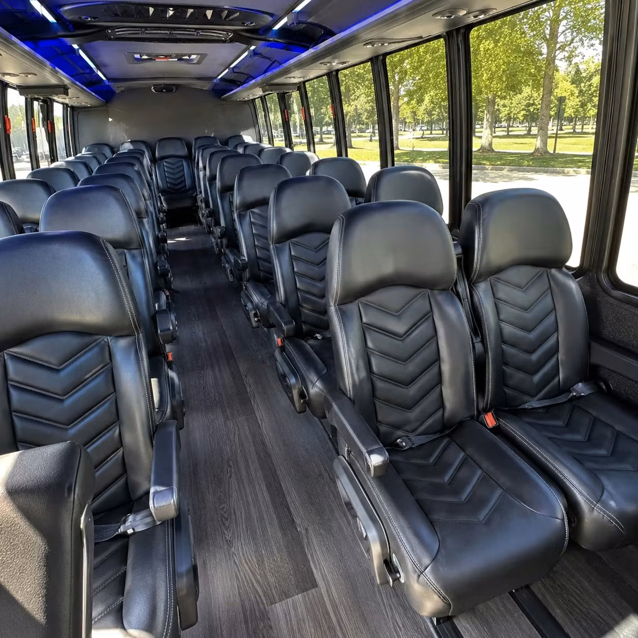 35 passenger minibus inside