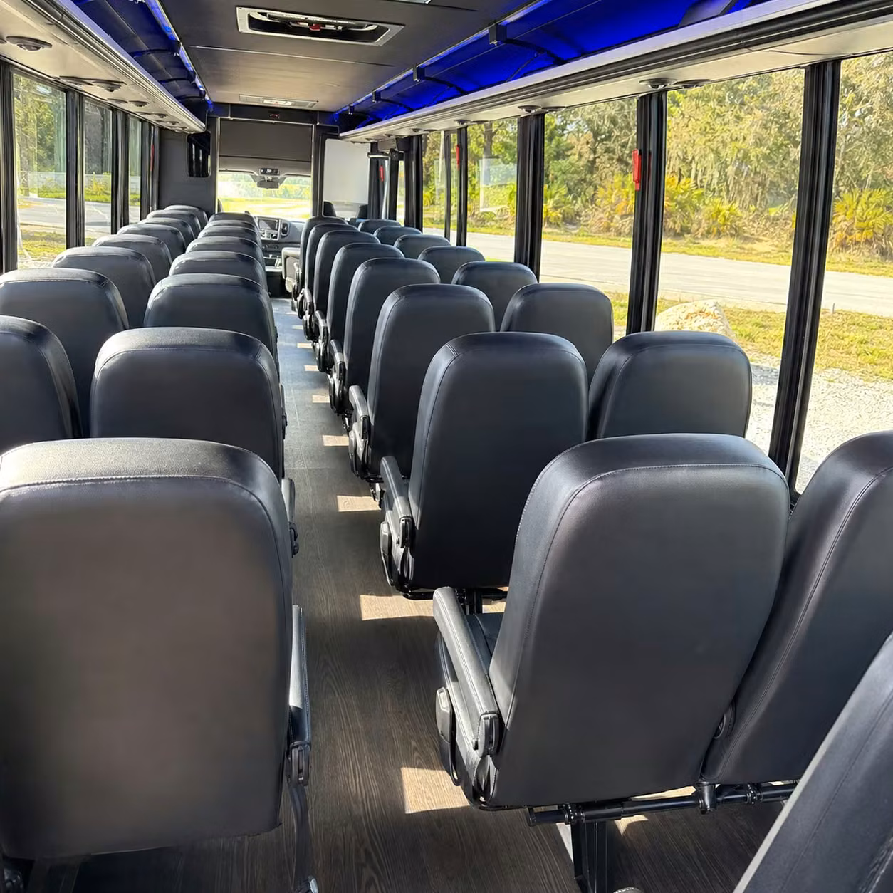 35 passenger minibus interior