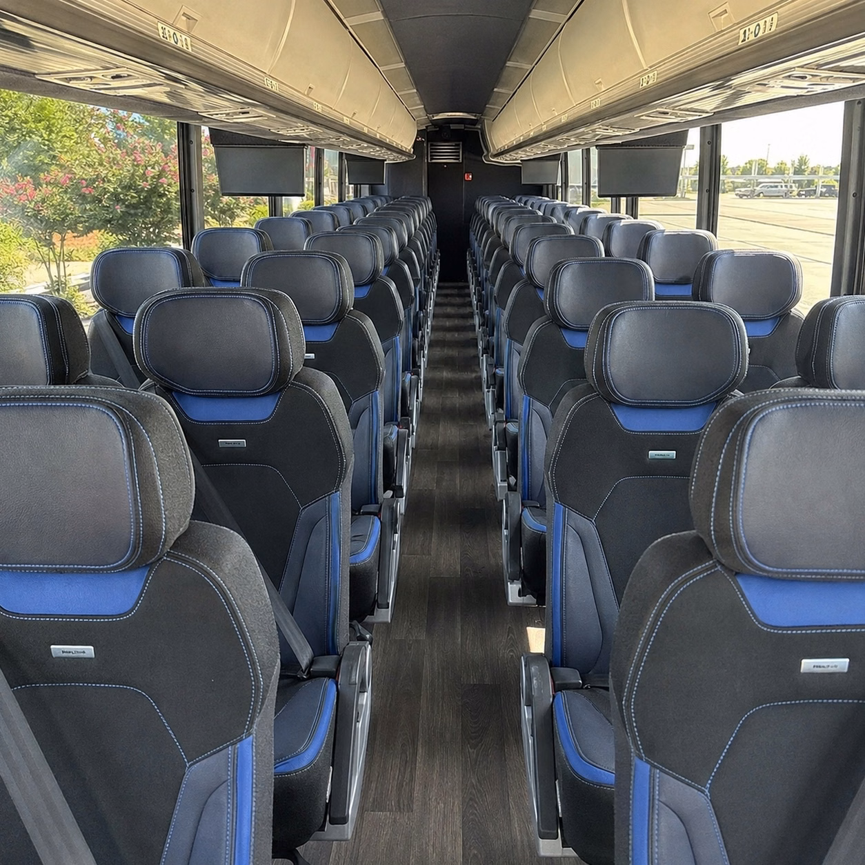 durham charter bus interior